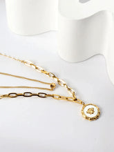 Royal Beetle Charm Layered Necklace
