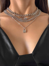 4pcs Chain Necklace - Silver