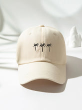 1pc Fashion Coconut Tree Print Baseball Cap - Beige