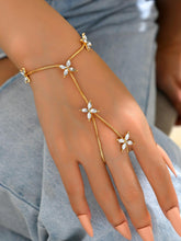 1pc Gemstone Decor Bracelet With Ring - www.thetreasurebox.me