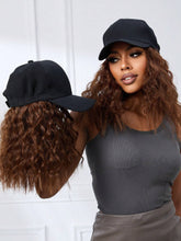 Short Wavy Baseball Cap Wig - Light Brown