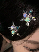 1pc Colorful Crystal Star Alligator Hair Clip