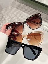 3Pcs Vintage Geometric Square Flat Top Sunglasses - Full Frame Black & Brown Lens