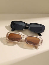 2pcs Personalized Luxury Beach Fashion Square Style Eyeglasses - Black Champagne