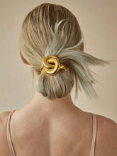1pc Elegant Golden Metal Geometric Hair Tie - www.thetreasurebox.me
