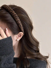 Leopard Print Velvet Padded Headband