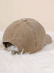 1pc Embroidered "Thick Thighs X Thin Patience" Washed Baseball Cap