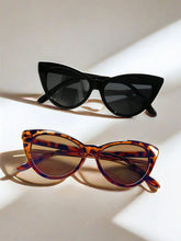 2 Pack Unisex Retro Leopard Print Cat Eye Glasses