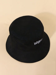 1pc Style Embroidered "BABYGIRL" Letter Sun Protection Casual Bucket Hat