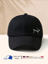 Golf Club Print Baseball Cap -Black
