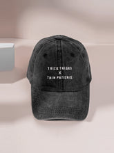 1pc Embroidered "THICK THIGHS X THIN PATIENCE" Washed Baseball Cap