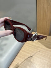 Casual Retro Burgundy Sunglasses