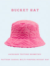 1pc Polyester Casual Street Style Sun Wave Pattern Bucket Hat