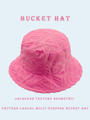 1pc Polyester Casual Street Style Sun Wave Pattern Bucket Hat