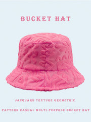 1pc Polyester Casual Street Style Sun Wave Pattern Bucket Hat