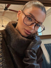 Oversized Tortoise Shell Aviator Eyeglasses
