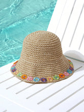 1pc Straw Ventilated Windproof Hat