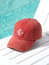 1pc Don't Forget To Smile Washed Baseball Cap