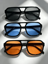 3pcs Retro Multi-Color Double-Bridge Square Vintage Eyeglasses