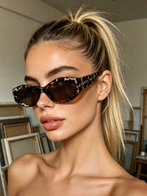 Geometric Cat Eye Sunglasses With UV Protection