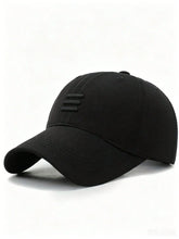 1pc Adjustable Baseball Cap With 3 Embroidered Stripes