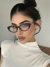 Oval Dark Brown Plastic Glasses