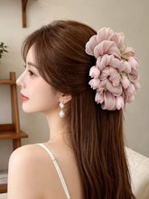 Oversized Bubble Gauze Tulip Flower Hair Claw Clip