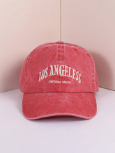 1pc Washed Blue Letter Los Angeles Vintage Baseball Cap