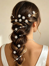20pc Rhinestone Pearl Flower Hair Pins