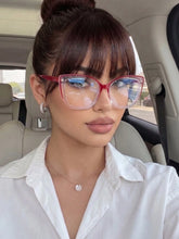 Oversized Cat Eye Clear Lens Glasses