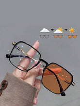 1 PC Square Classic Style Photochromic Sunglasses
