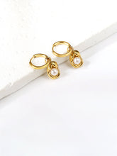 1pair Faux Pearl Decor Earrings