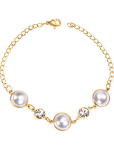 Bead & Rhinestone Decor Bracelet