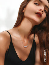 Zircon Decor Necklace - Silver