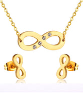 3pcs Infinity Sign Jewelry Set