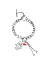 Mantra Charm Cuban Chain Bracelet