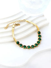 Parakeet Rhinestone Decor Chain Bracelet