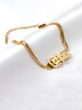 Buckle Decor Multi-Layered Chain Bracelet