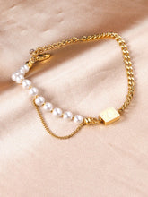 Pearl Charm Chain Decor Bracelet