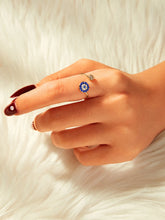 Rhinestone Decor Cuff Ring