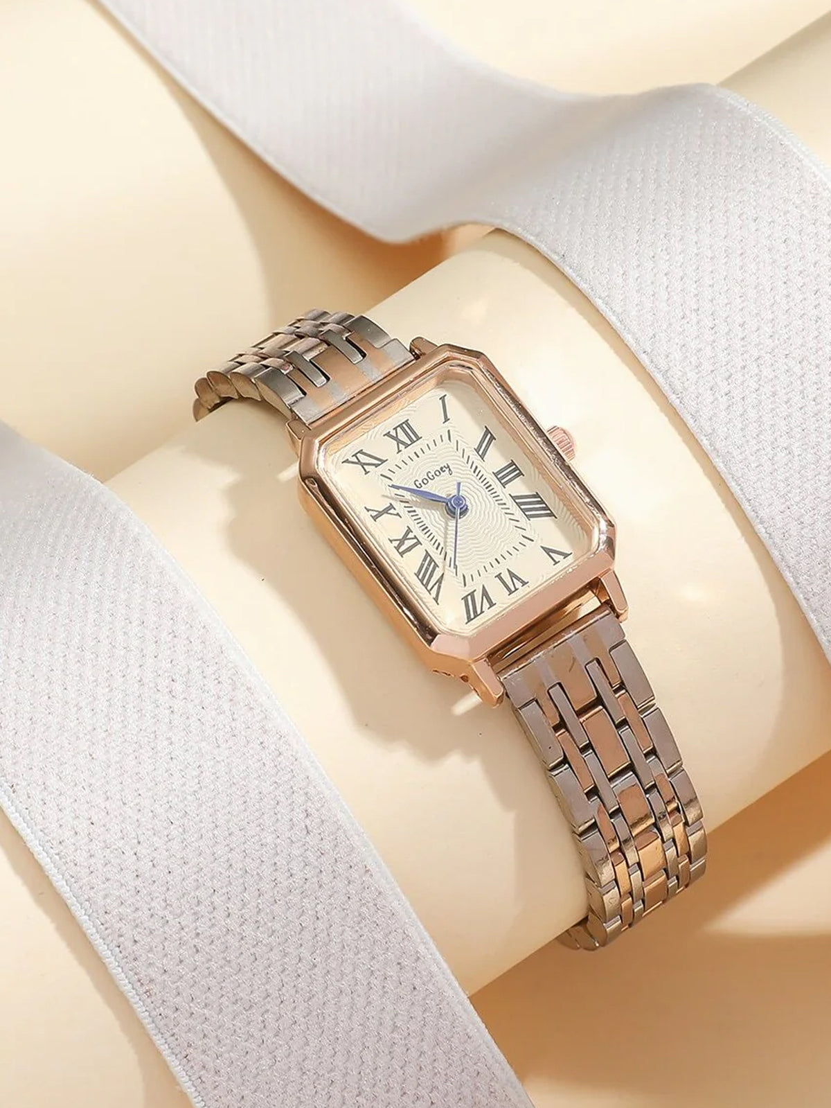 Small Dial Square Shape Casual Steel Watch