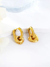 Stainless Steel Heart Shaped Hoop Earrings