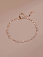 Heart Charm Anklet - Rose Gold