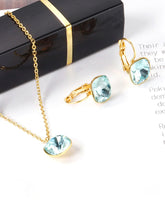 Zircon Stainless Steel Jewelry Set