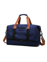 Large Capacity Waterproof Sports & Travel Duffle Bag - Dark Blue