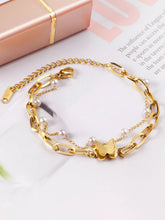 Butterfly Charm Layered Bracelet