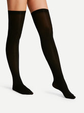 Over The Knee Plain Socks - www.thetreasurebox.me