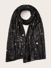 Moon & Star Pattern Scarf - www.thetreasurebox.me