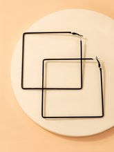 1pair Geometric Hoop Earrings - www.thetreasurebox.me