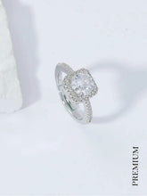 Zircon Decor Ring - Silver
